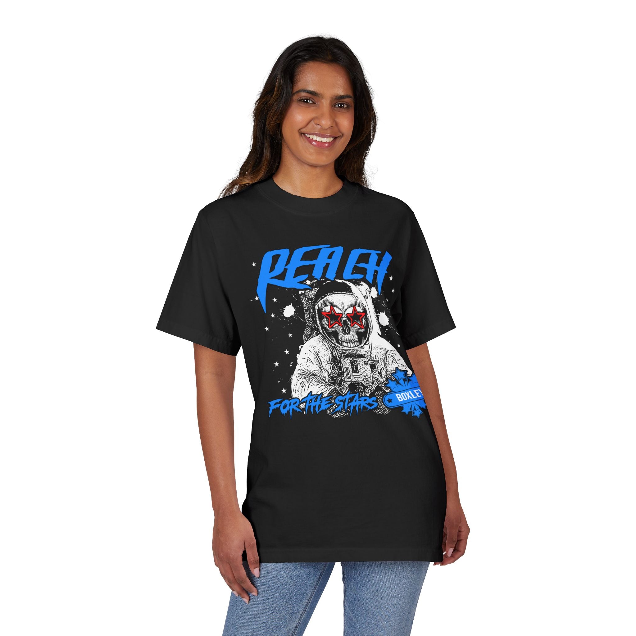 Reach for the Stars Astronaut Skull T-Shirt