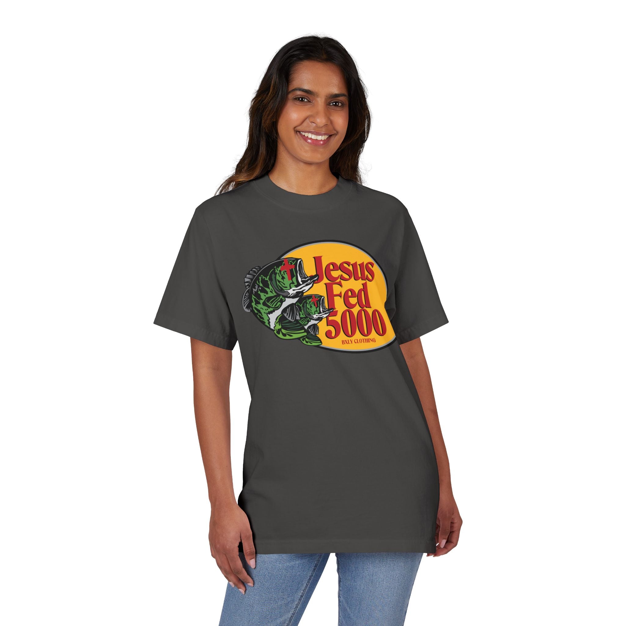 Jesus Fed 5000 T-Shirt — Christian Fishing Graphic Tee