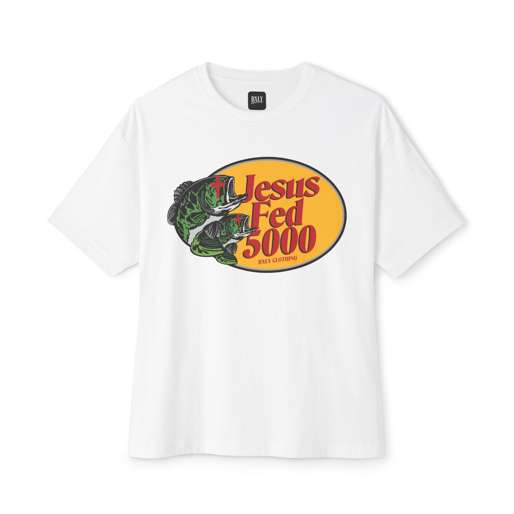 Jesus Fed 5000 Tee — Vintage Fish & Loaves Christian Graphic T-Shirt