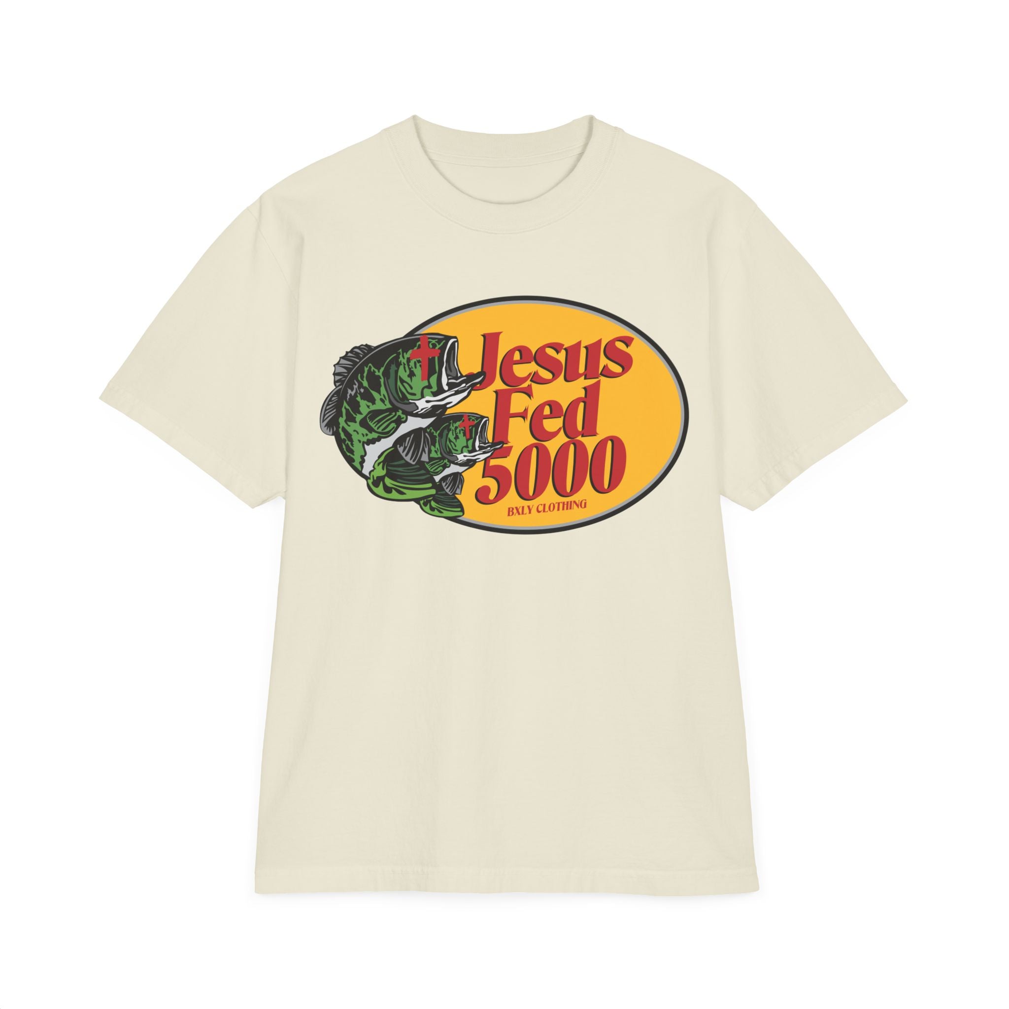 Jesus Fed 5000 T-Shirt — Vintage Fish & Loaves Christian Tee