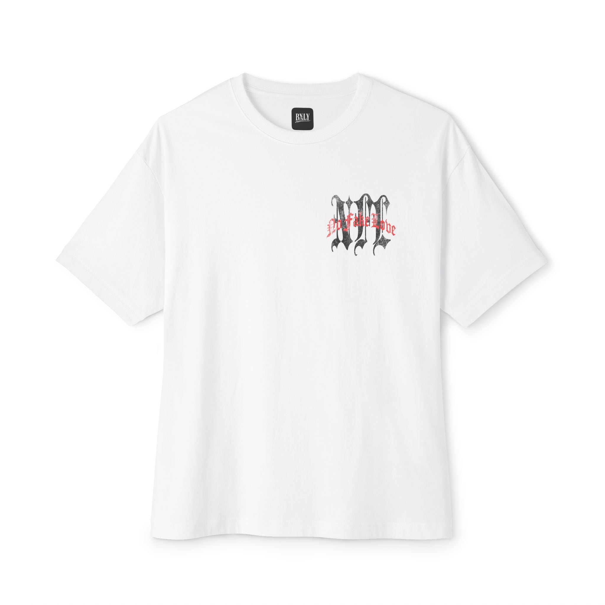 No Fate Love Graphic Tee — Gothic Oversized Boxy T-Shirt