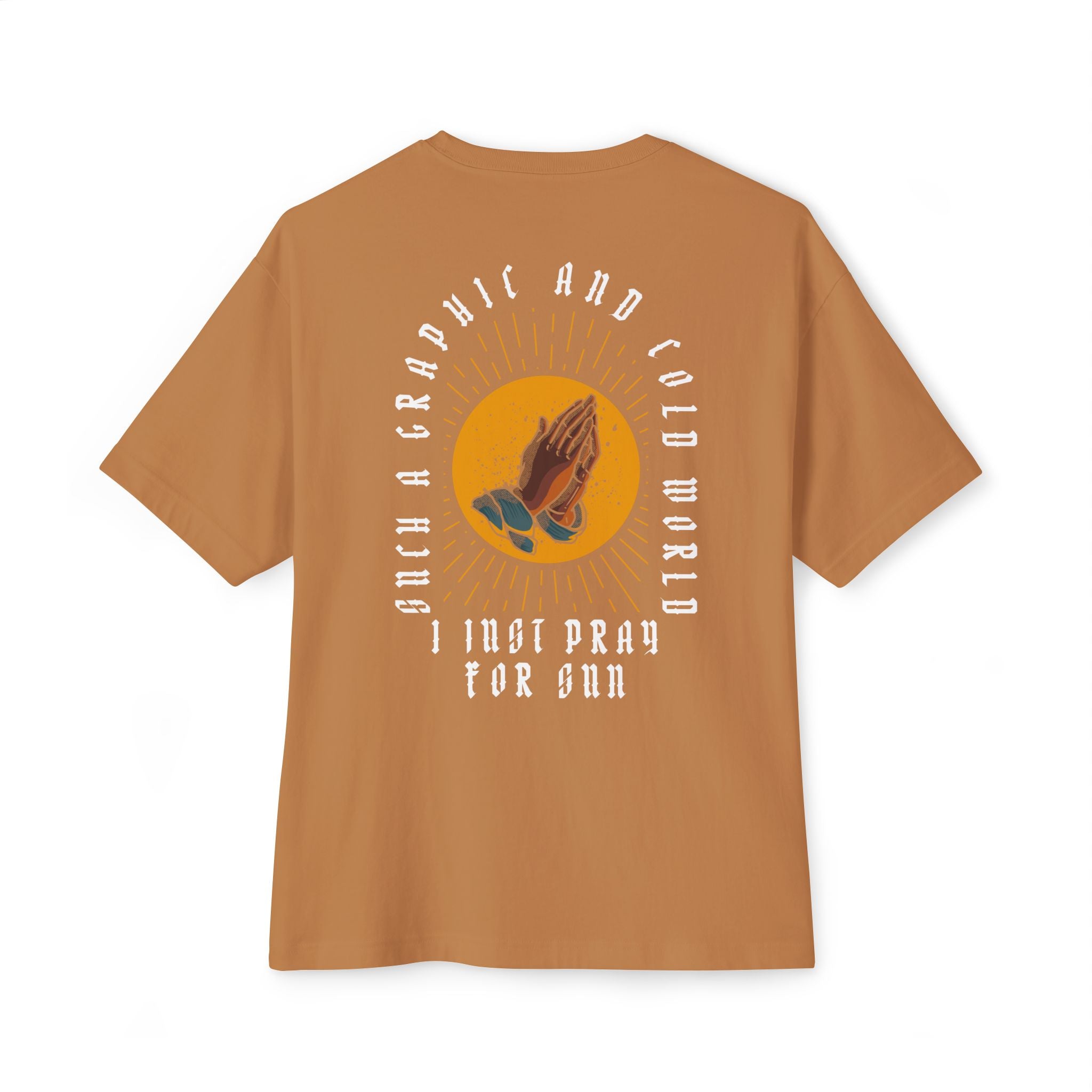 Pray For Sun Logo Oversized Boxy Tee Toast