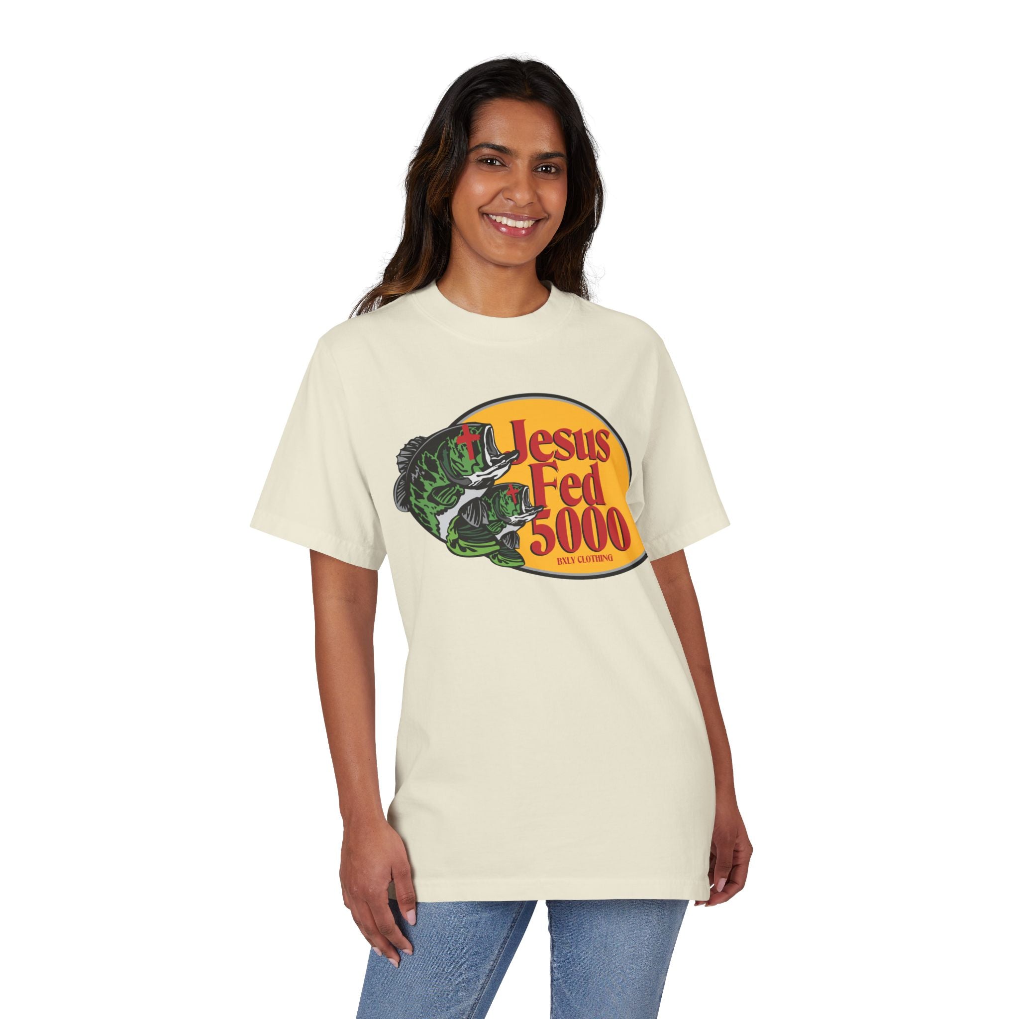 Jesus Fed 5000 T-Shirt — Vintage Fish & Loaves Christian Tee